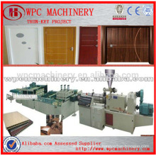 Turn-key PVC WPC door production line PVC powder+wood powder Wood plastic composite door production line